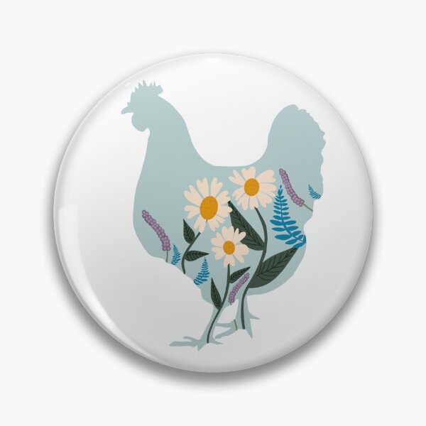 Item preview, Baby Blue Spring Chicken with Florals designed and sold by autumnallen15.
