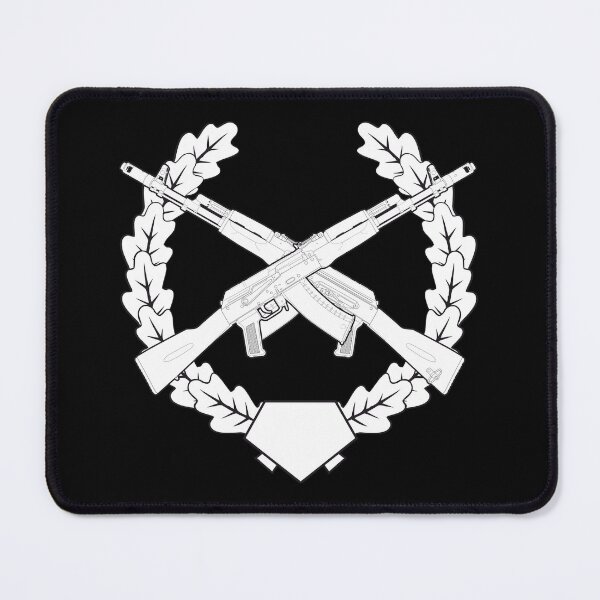 Item preview, Two AK-74s and a wreath. By analogy with the emblem of the motorized infantry of the USSR designed and sold by FAawRay.
