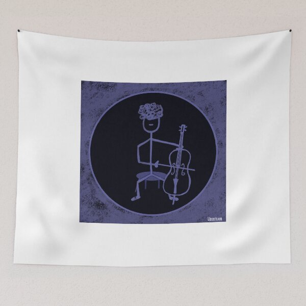 Item preview, Stick Figure Cello Player designed and sold by Lilmonsto.