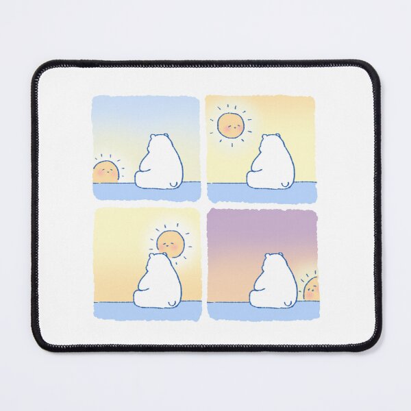 Item preview, Gonmi The Chubby Polarbear with mania , laziness and undone work / Time pass all day comic / square frame designed and sold by MyFairyAndGonmi.