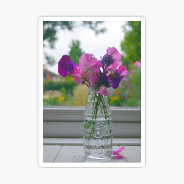 Sweet pea posy Sticker