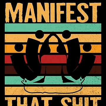 Aperçu de l'œuvre Manifest That Shit Retro Meditation Yoga Manifest That Shit Gear de DynamicDesign