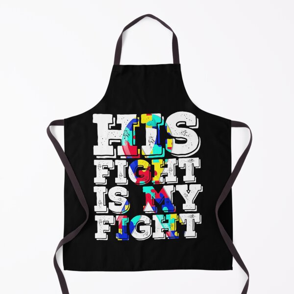 Item preview, Autism Awareness Ribbon - His Fight Is My Fight designed and sold by GoldenBuffalo79.
