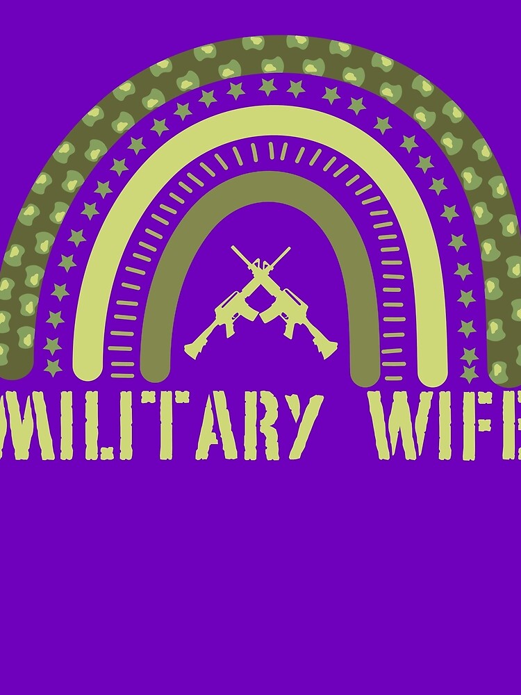 Thumbnail 3 von 3, Tuch, Military Wife Rainbow Military Child Month Purple Up Gear designt und verkauft von DynamicDesign.