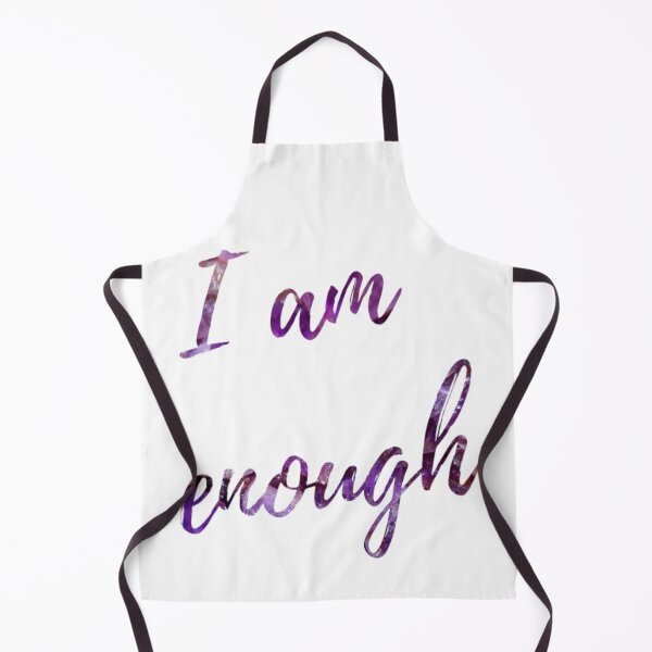 Item preview, I Am Enough Mantra Silhouette Design With Amethyst Background designed and sold by TacoRose.