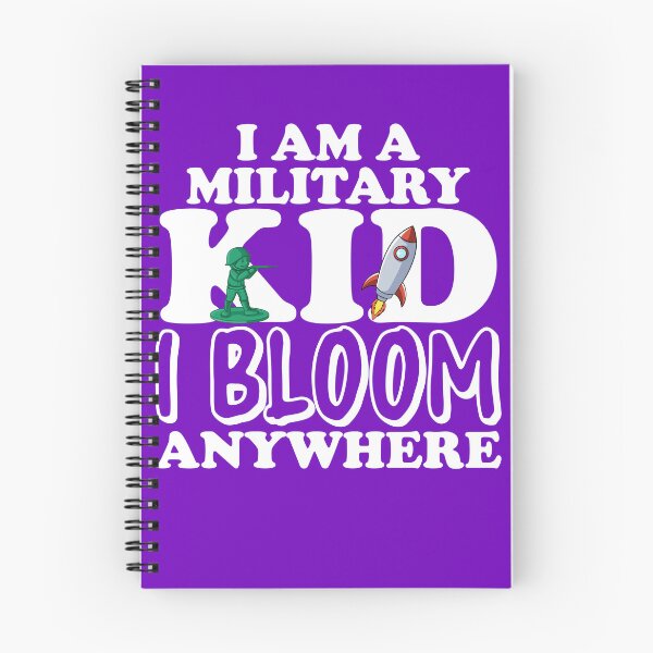 Item preview, I'm A Military Kid I Bloom Anywhere Military Boys Purple Up Gear designed and sold by DynamicDesign.