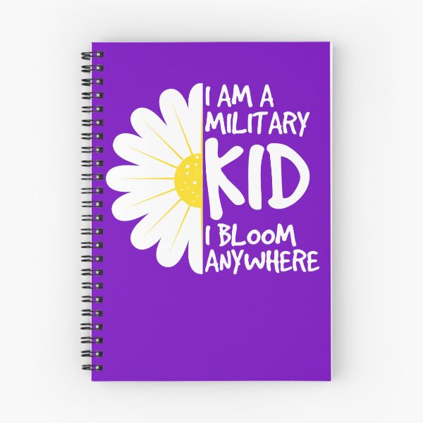 Item preview, I'm A Military Kid I Bloom Anywhere Military Girls Purple Up Gear designed and sold by DynamicDesign.
