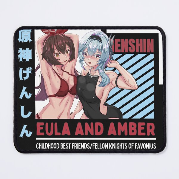 Item preview, Genshin Impact Eula Amber Anime Bathing Suits designed and sold by BBMarioni.