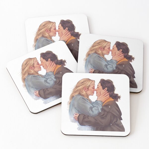 Item preview, Killing Eve Villanelle and Eve the kiss   designed and sold by RainbowArt99.