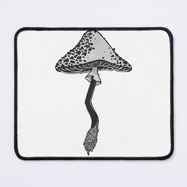 Item preview, Black work mushroom design designed and sold by Milo-Turunen.
