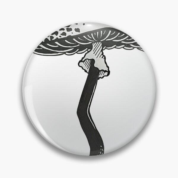 Item preview, Black work mushroom design designed and sold by Milo-Turunen.