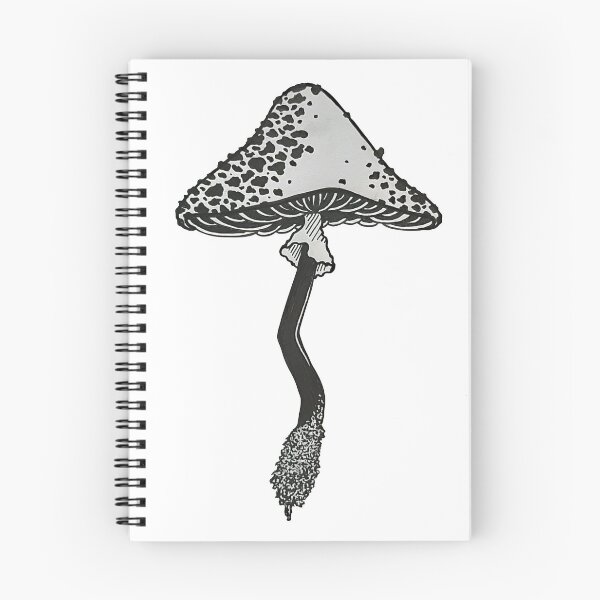 Item preview, Black work mushroom design designed and sold by Milo-Turunen.