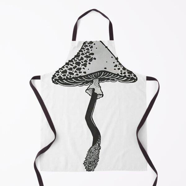 Item preview, Black work mushroom design designed and sold by Milo-Turunen.