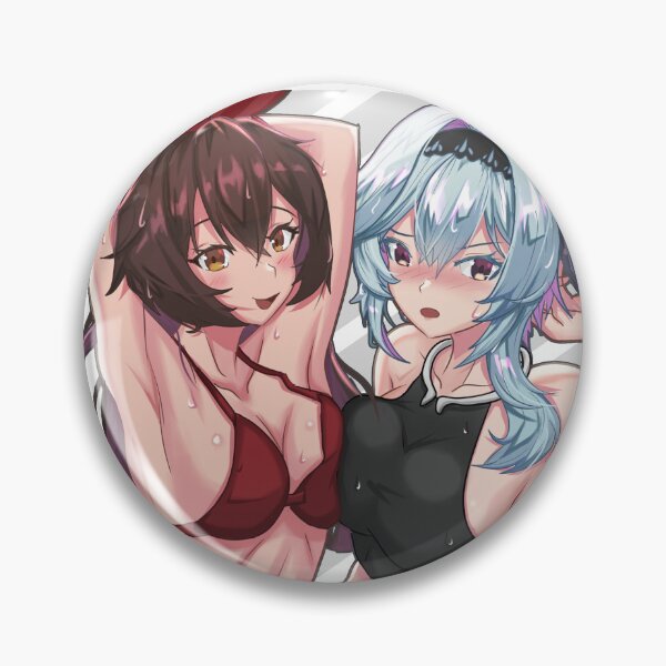 Item preview, Genshin Impact Amber Eula Anime Bathing Suits 2 designed and sold by BBMarioni.