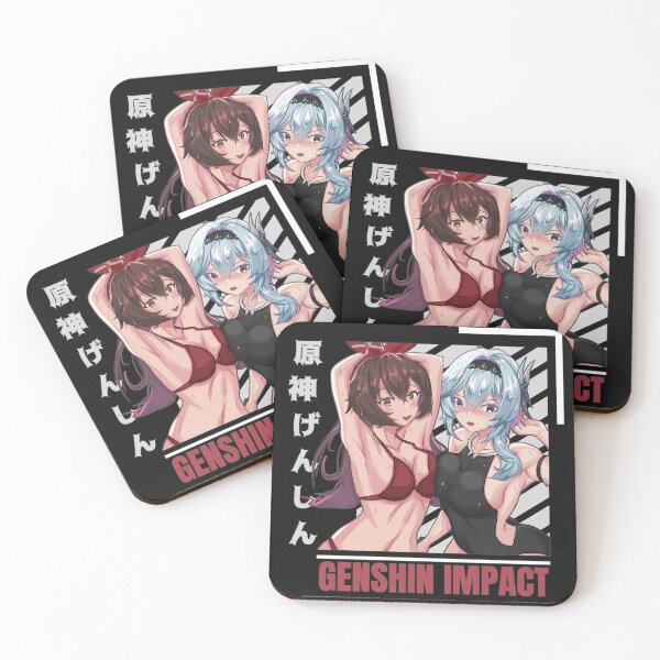 Item preview, Genshin Impact Amber Eula Anime Bathing Suits 2 designed and sold by BBMarioni.