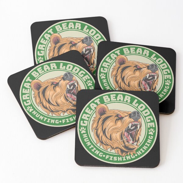 Item preview, Great Bear Lodge Hunting Fishing Hiking Camping Outdoorsman designed and sold by CharJens.