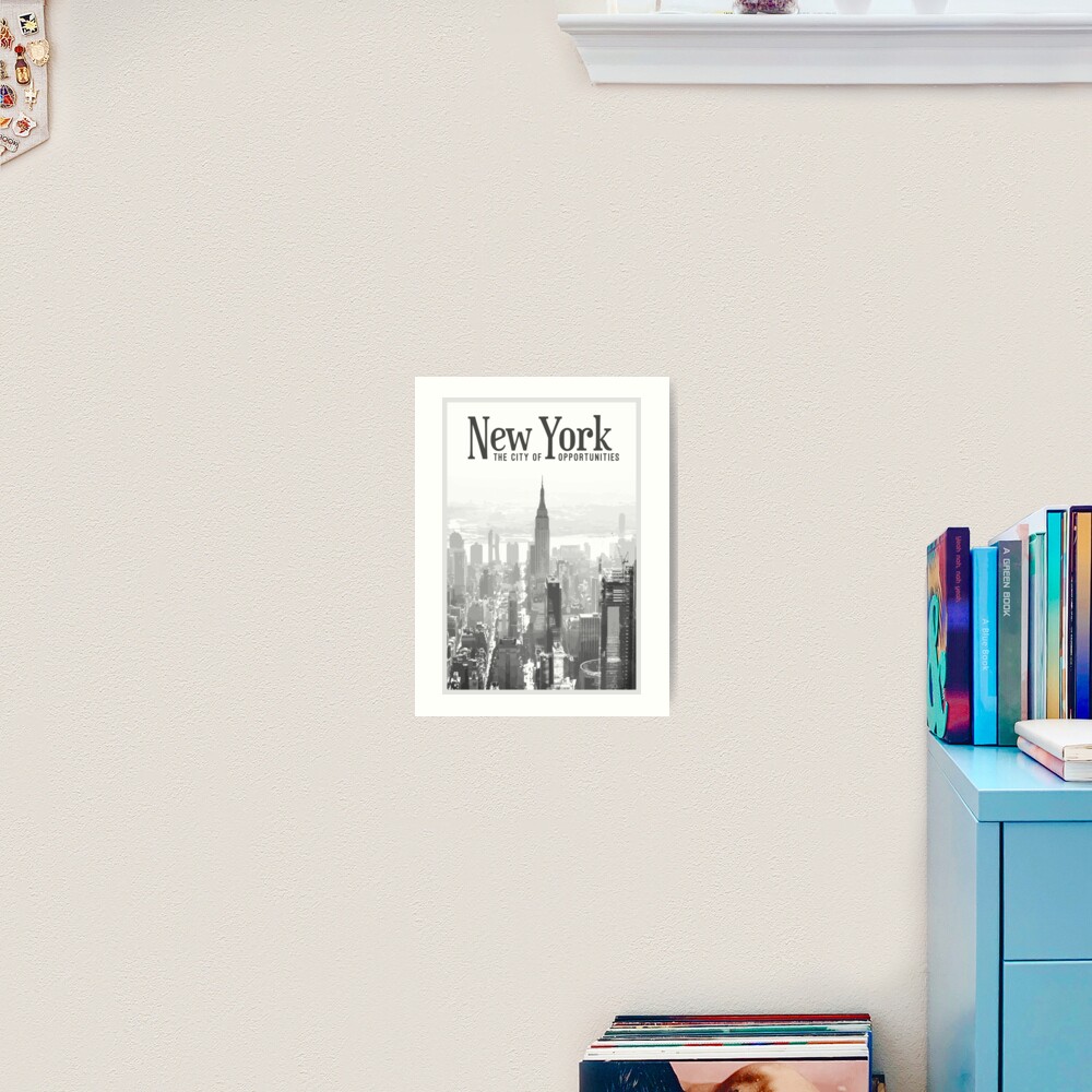 New York City (Black and White) Poster