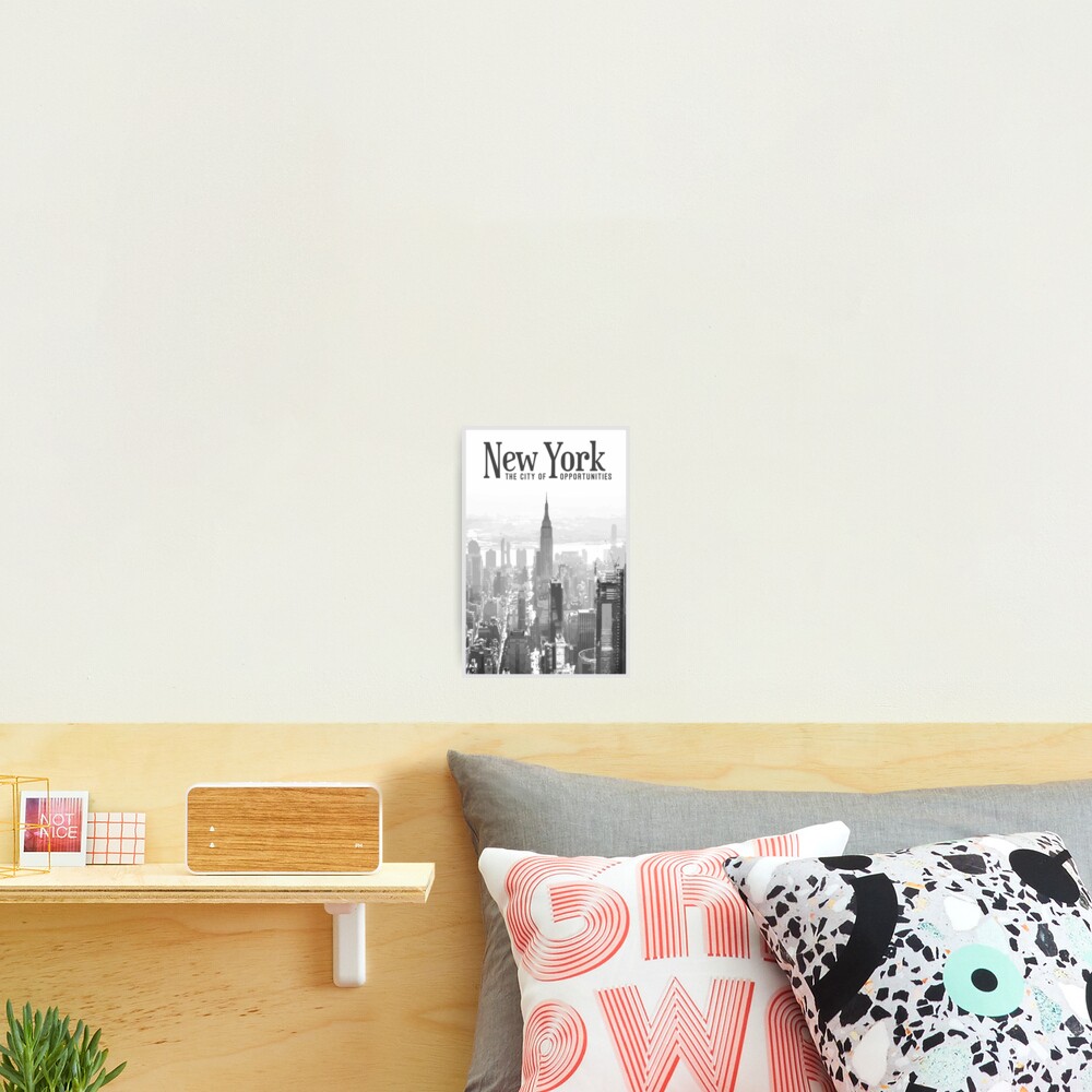 New York City (Black and White) Poster