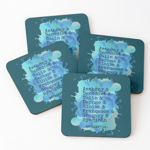Item preview, BLUE WATERCOLOR BRIDGERTON Cast of Characters for Lady Whistledown_s SOCIETY PAPERS BLUE designed and sold by camillemitchell.