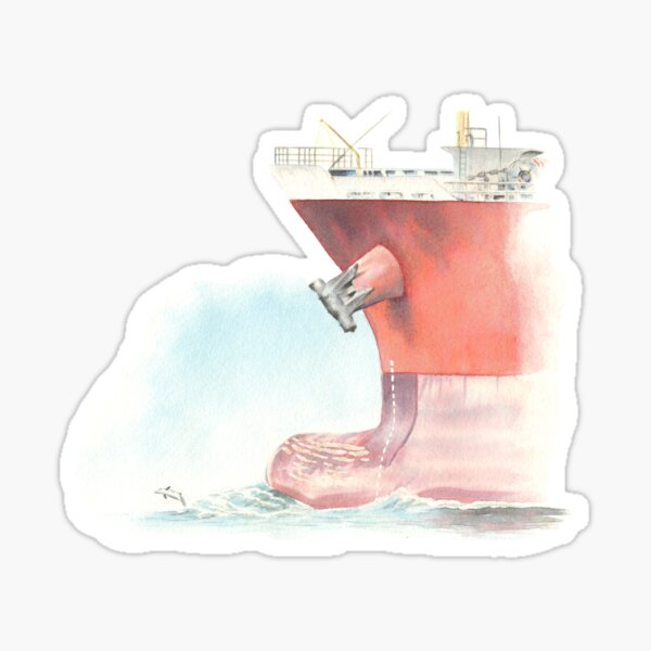 Bow Riding Bottlenose Dolphin Sticker
