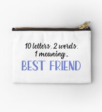 Bester Freund - 10 Buchstaben, 2 Wörter, 1 Bedeutung Täschchen