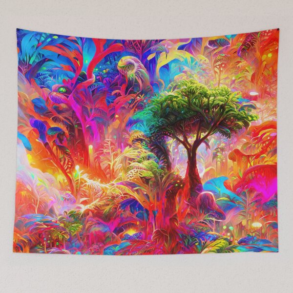 Item preview, Psychedelic Melting Jungle designed and sold by wumples.