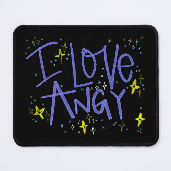 Item preview, I LOVE ANGY CUSTOM NAME PURPLE  designed and sold by GIVENGRACE.ART.