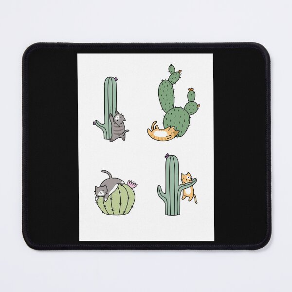 Item preview, Cacti Cats Art Board Print designed and sold by MitSafiz.