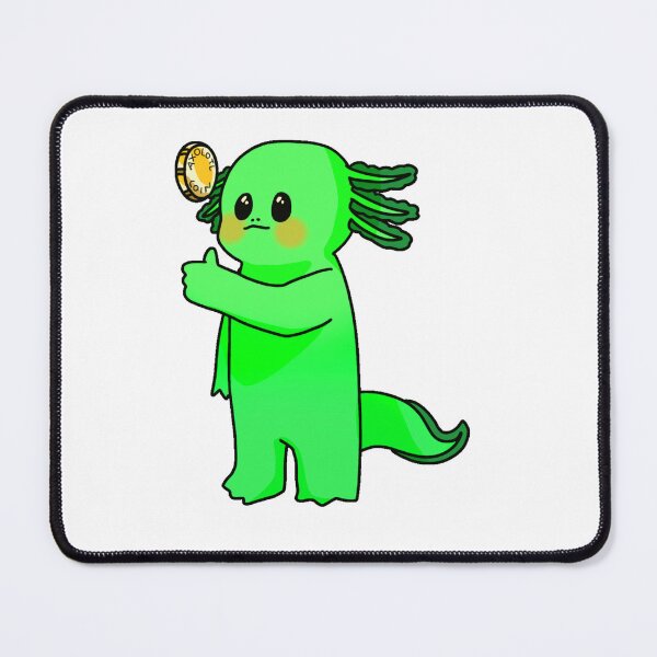 Item preview, GFP Axolotl Coin  designed and sold by Spherical Effects Shop.
