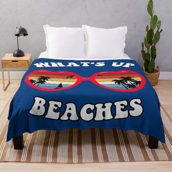 Item preview, What's Up, Beaches? Funny Exotic Summer Retro Sunset Sunglasses designed and sold by Happy Puppy Print On Demand.