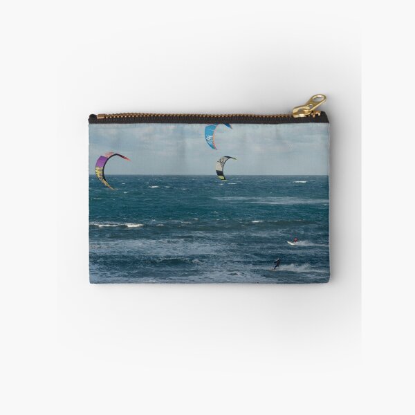 Item preview, Kitesurfers on the Praia da Gamboa Peniche Estremadura Portugal designed and sold by emergentdesigns.