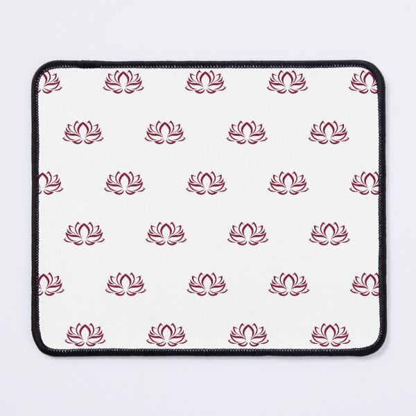 Item preview, Bordeaux Lotus Flower Pattern designed and sold by patterniastudio.