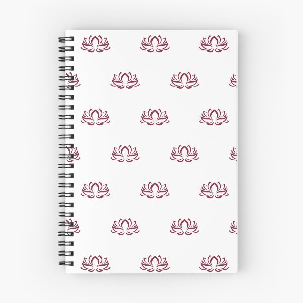 Item preview, Bordeaux Lotus Flower Pattern designed and sold by patterniastudio.