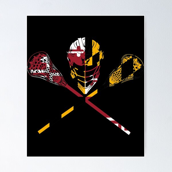 Maryland Flag Lacrosse Boys Men's Women's College LAX Stick