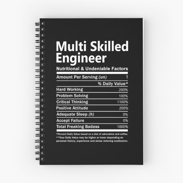 Item preview, Multi Skilled Engineer T Shirt - Nutritional And Undeniable Factors Gift Item Tee designed and sold by watkinsmat.