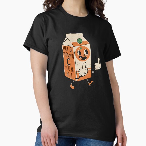 Vista previa del artículo con la obra «Vitamina C en el infierno», diseñado y vendido por DinoMike.