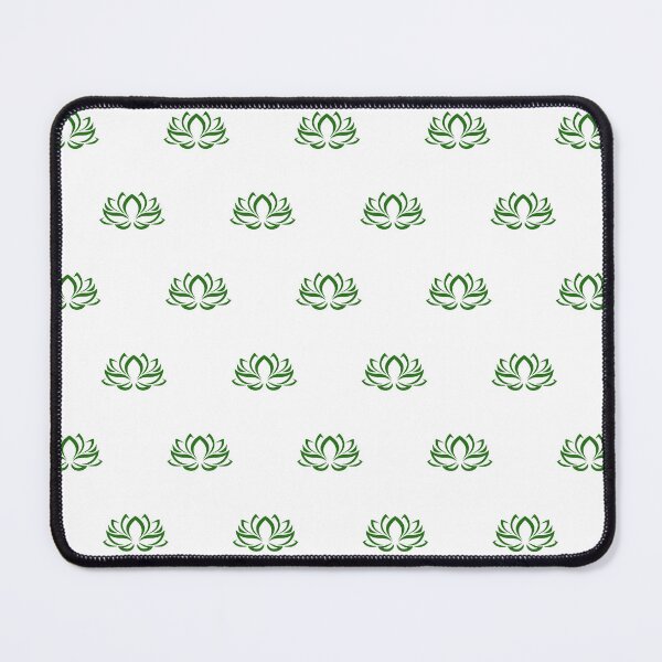 Item preview, Dark green Lotus Flower Pattern designed and sold by patterniastudio.
