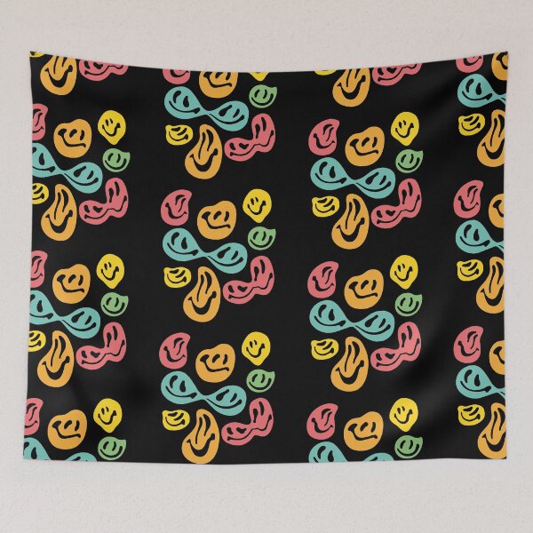 Item preview, Smiles dipping pack colorful, melted smiley face designed and sold by retrippy.
