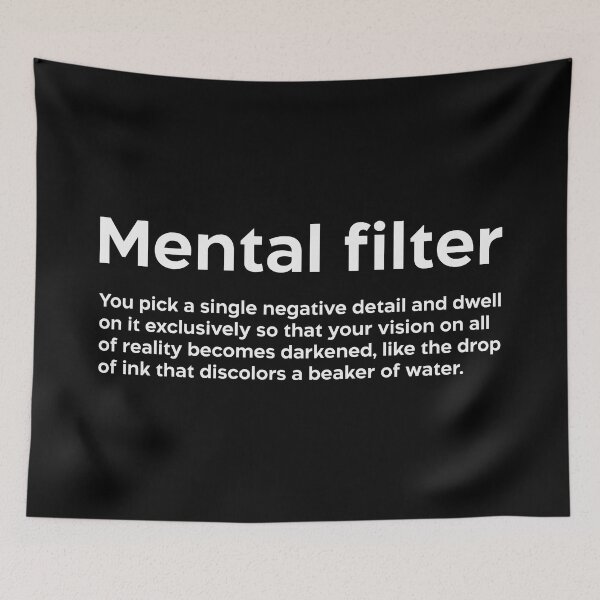 Item preview, Mental filter white designed and sold by EdimQuotes.