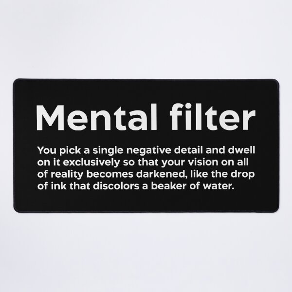 Item preview, Mental filter white designed and sold by EdimQuotes.