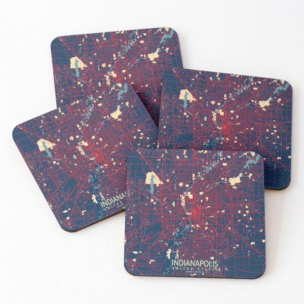 Item preview, Indianapolis City Map of Indiana, USA - Hope designed and sold by deMAP.