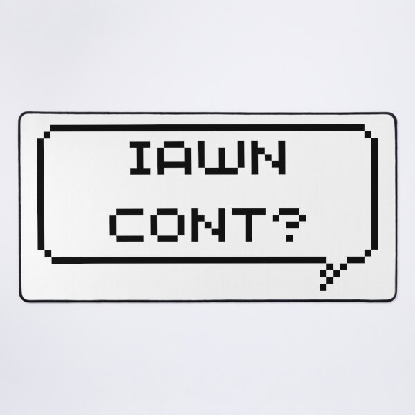 Item preview, IAWN CONT? Funny Welsh Language Pixel Speech Bubble designed and sold by ST-OR.