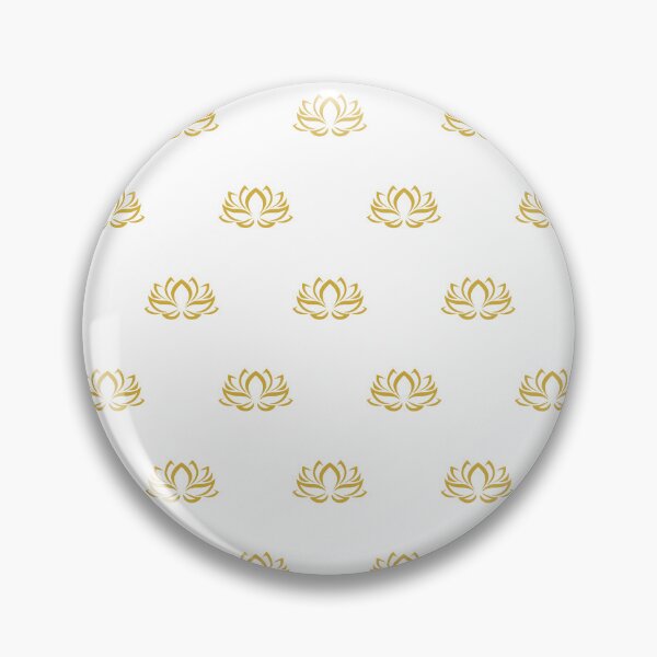 Item preview, Gold Lotus Flower Pattern designed and sold by patterniastudio.