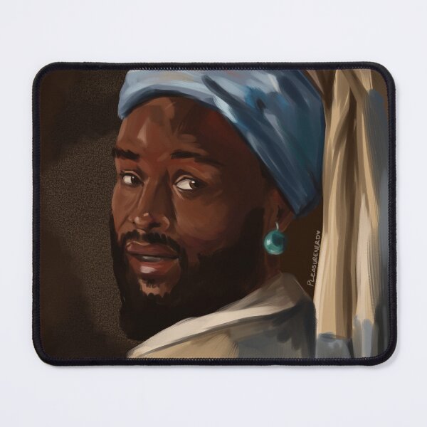 Item preview, The boy with the Teal Earring designed and sold by PleasureNerd.