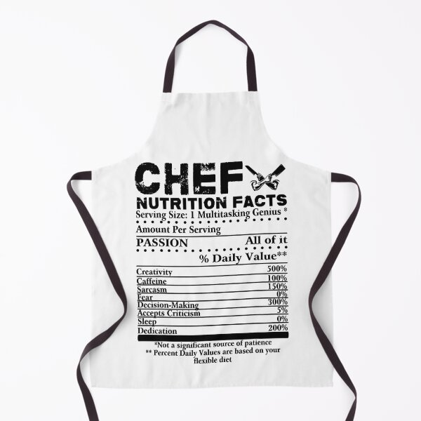 Item preview, Chef Nutrition Facts Cool Chef designed and sold by ibarrbeat.
