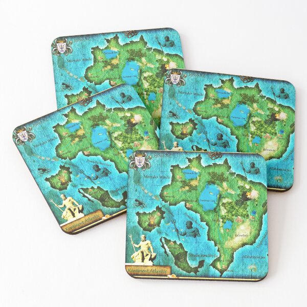 Item preview, Atlantis Map Discovered designed and sold by Alpha Omega Shop.