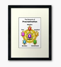 Procrastinate Framed Print