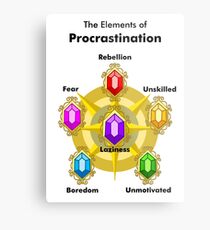 Procrastinate Metal Print