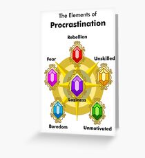Procrastinate Greeting Card