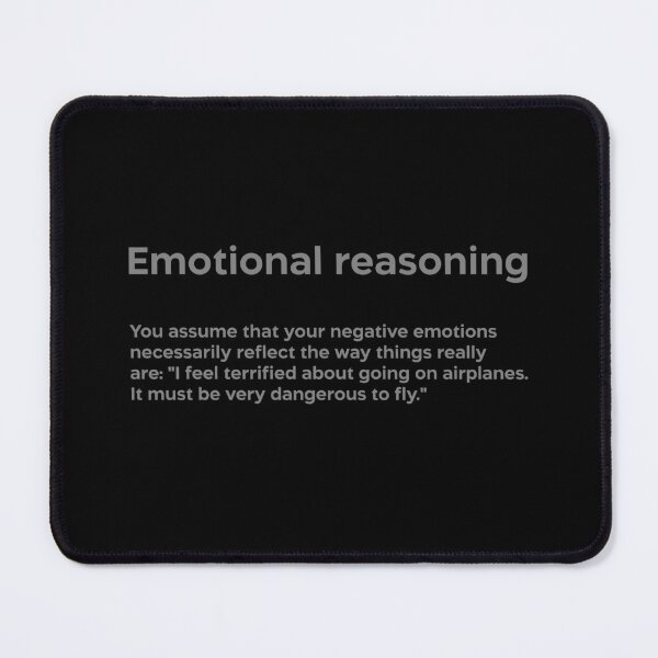 Item preview, Emotional reasoning grey designed and sold by EdimQuotes.